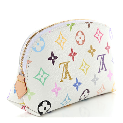 Louis Vuitton LV x TM Monogram Multicolor Cosmetic Pouch PM White 3 of 8