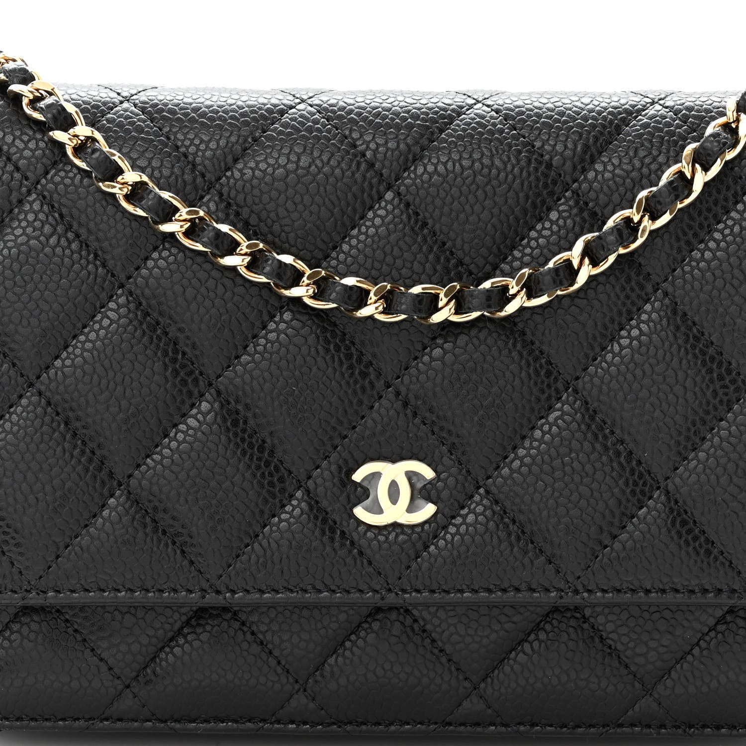 Chanel Caviar Quilted Wallet On Chain WOC Black 9 of 11