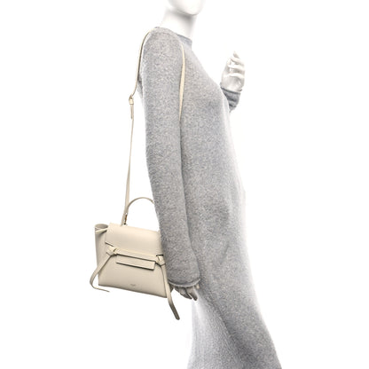 Celine Grained Calfskin Nano Belt Bag Chalk 3 of 19