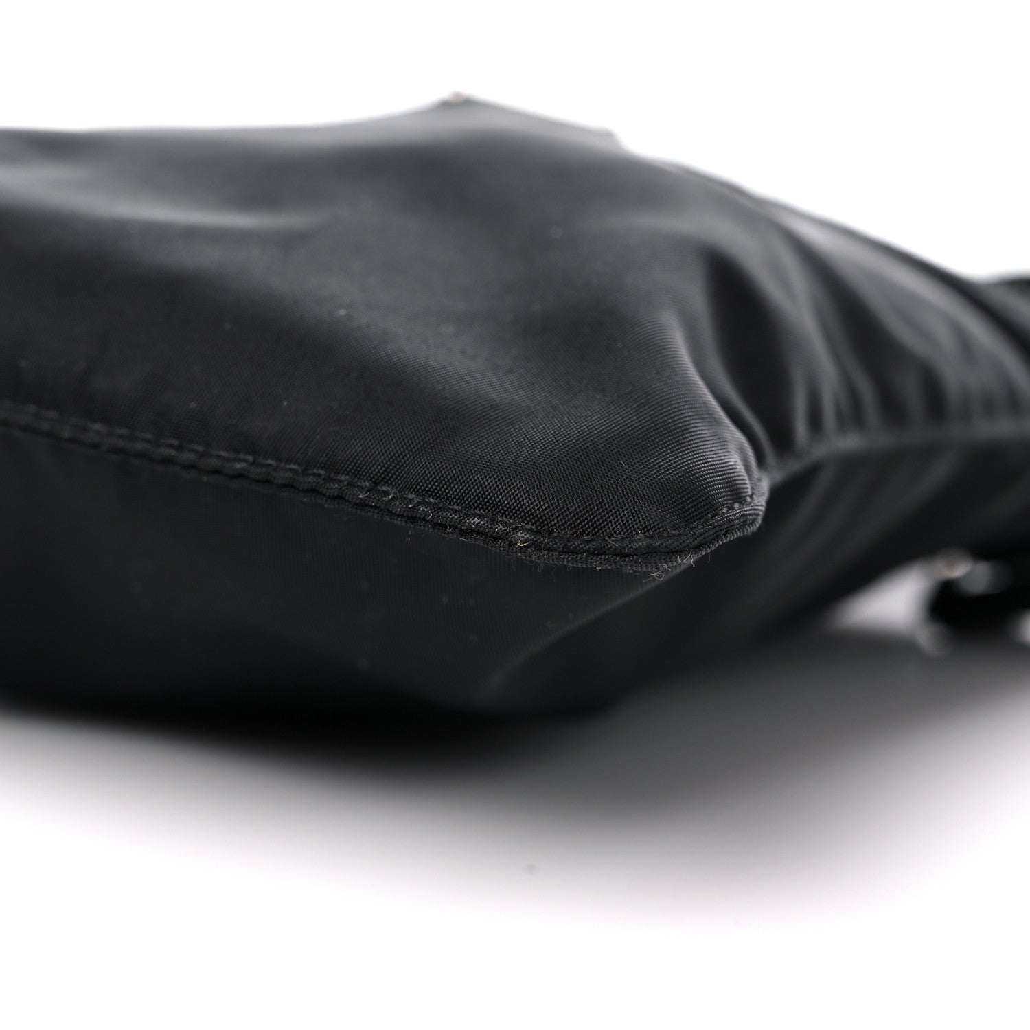 Prada Nylon Flat Messenger Bag Black 8 of 11