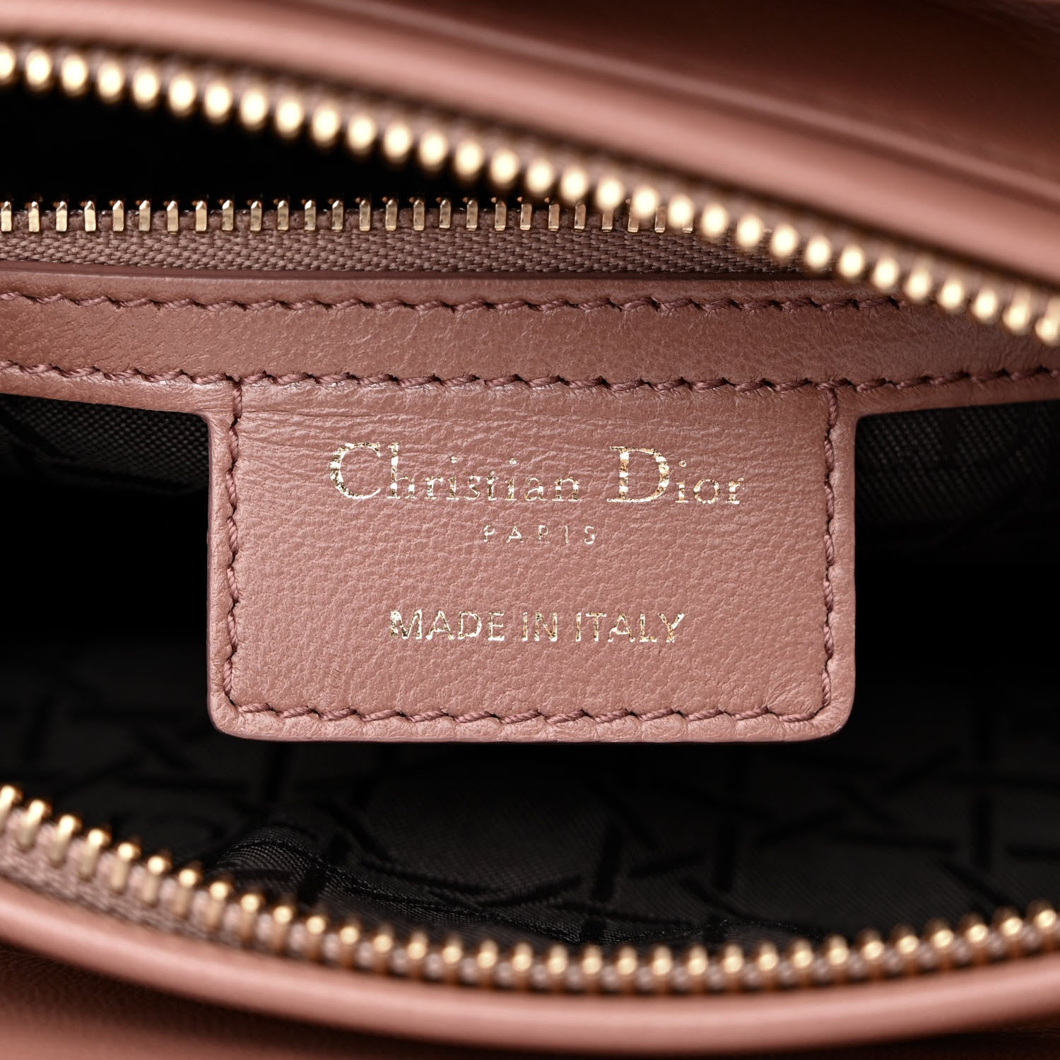 Christian Dior CHRISTIAN DIOR Lambskin Cannage Medium Lady Dior Bois de Rose 6 of 10