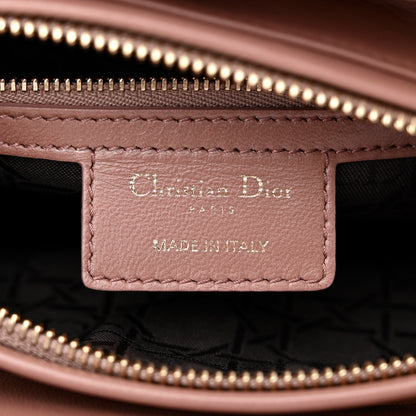 Christian Dior CHRISTIAN DIOR Lambskin Cannage Medium Lady Dior Bois de Rose 6 of 10