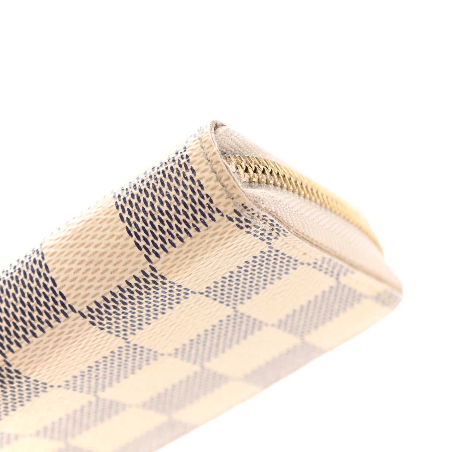 Louis Vuitton Damier Azur Clemence Wallet Rose Ballerine 8 of 9