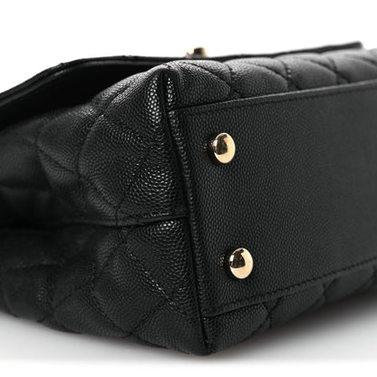 Chanel Caviar Quilted Mini Coco Handle Flap Black 9 of 14