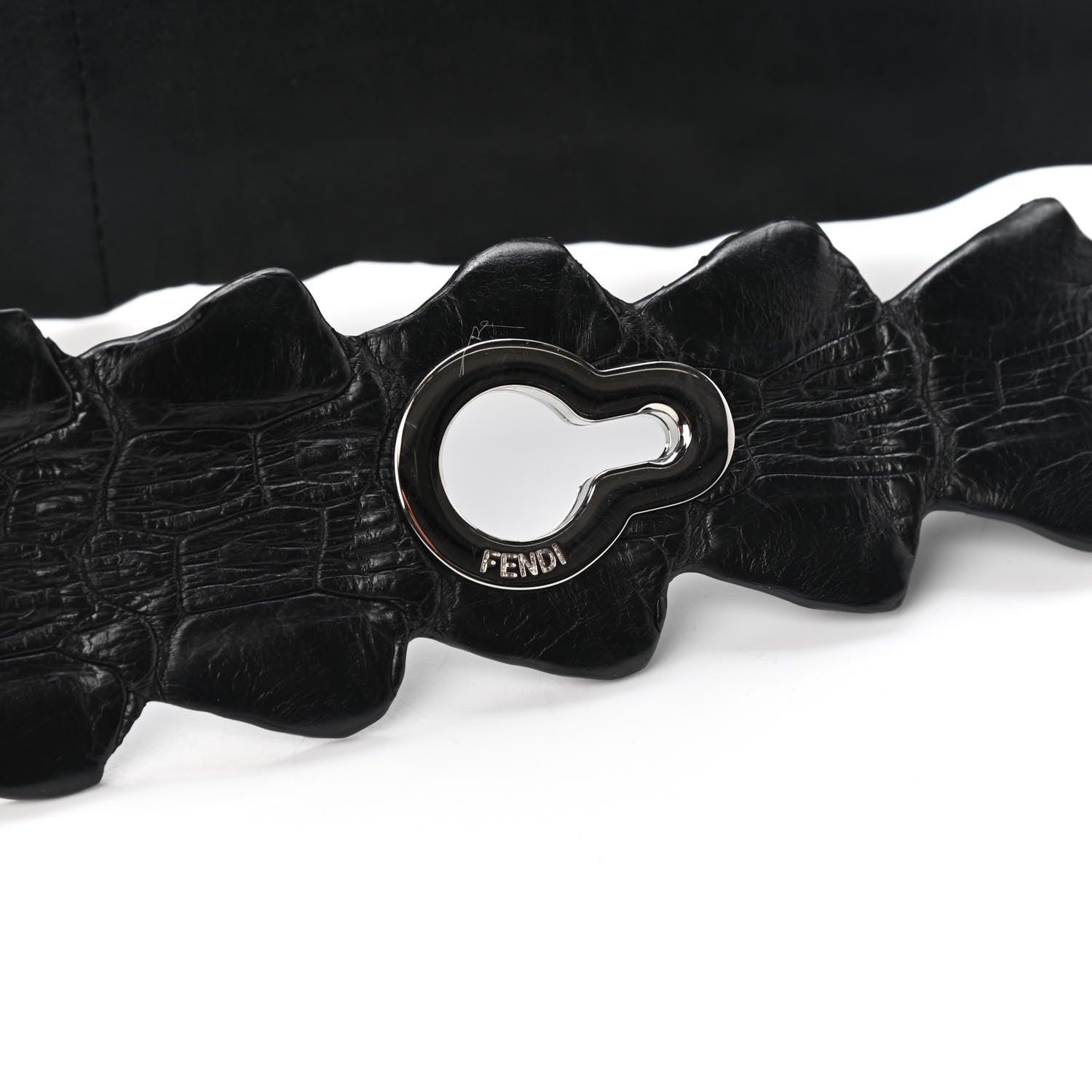 Fendi Crocodile Belt Black 5 of 5