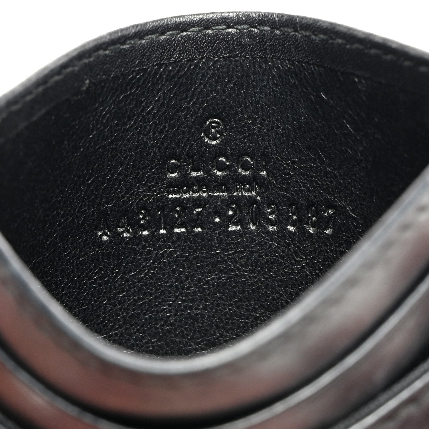 Gucci Calfskin Matelasse GG Marmont Card Holder Black 6 of 6