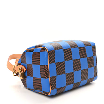 Louis Vuitton Damier Pop Speedy Bandouliere 25 Blue 4 of 9
