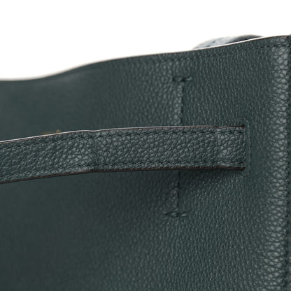 Celine Soft Grained Calfskin Small Belt Cabas Phantom Amazone 11 of 11