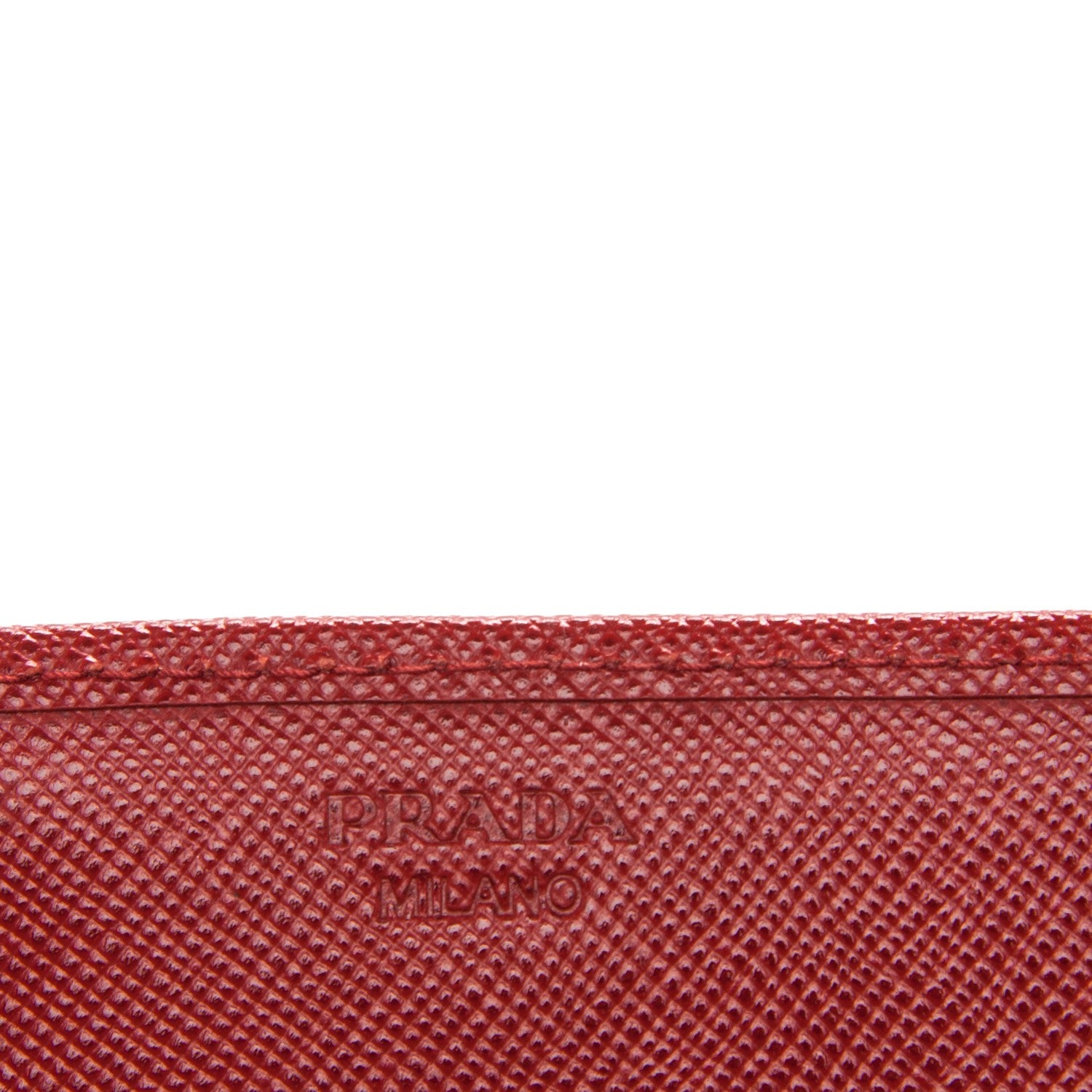 Prada Saffiano Metal Continental Flap Wallet Fuoco 6 of 8