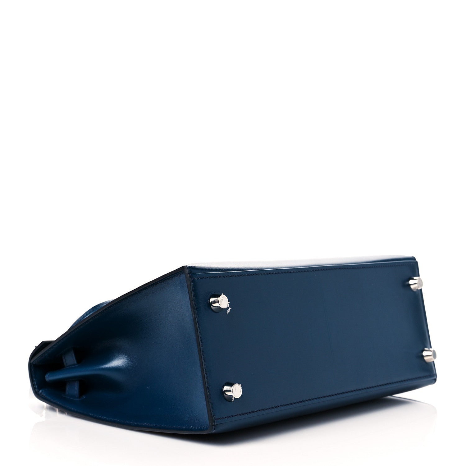 Hermes Tadelakt Kelly Sellier 25 Bleu Thalassa 3 of 14
