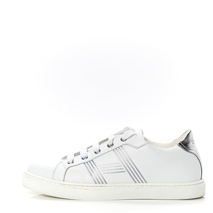 Hermes Nappa Womens Avantage Sneakers 38 White Argent 1 of 6