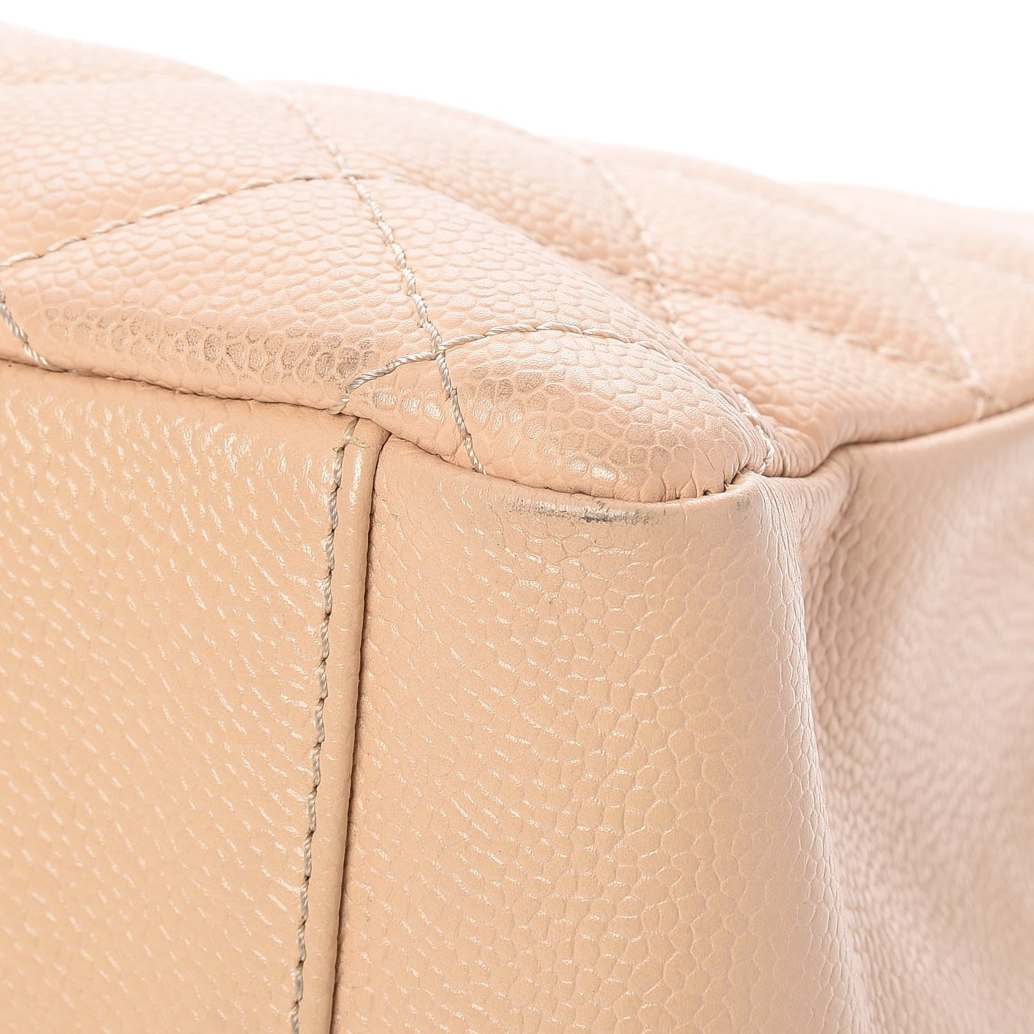 Chanel Caviar Quilted Grand Shopping Tote GST Beige Clair 9 of 11