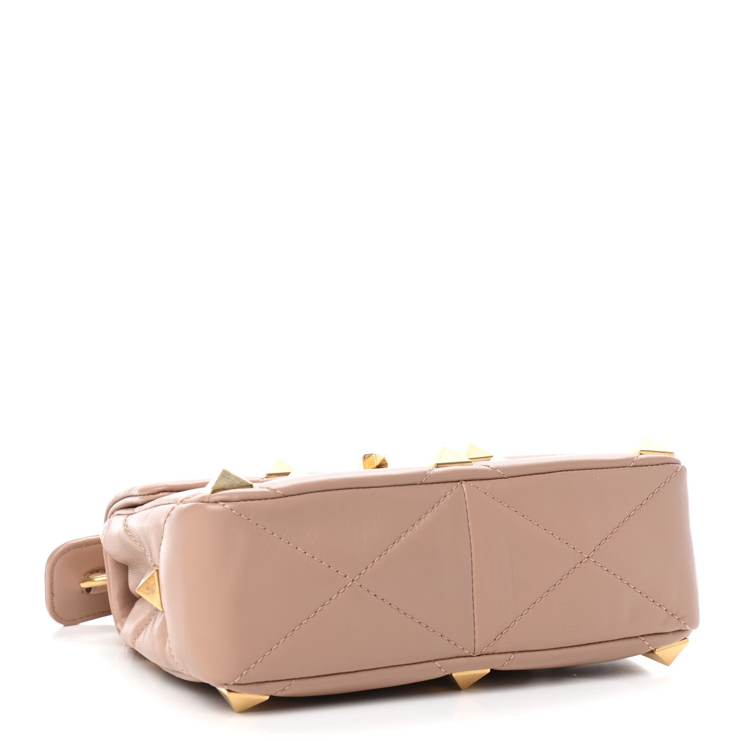 Valentino Garavani Nappa Medium Roman Stud Shoulder Bag Rose Cannelle 4 of 8