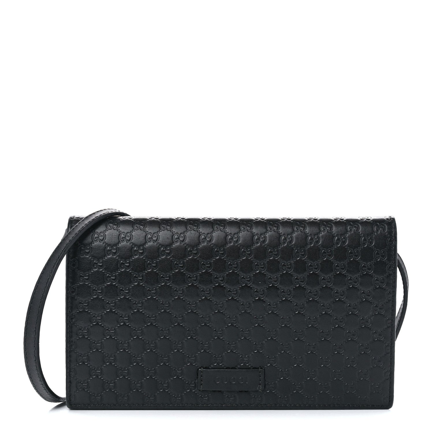 Gucci Microguccissima Crossbody Wallet Black 1 of 11