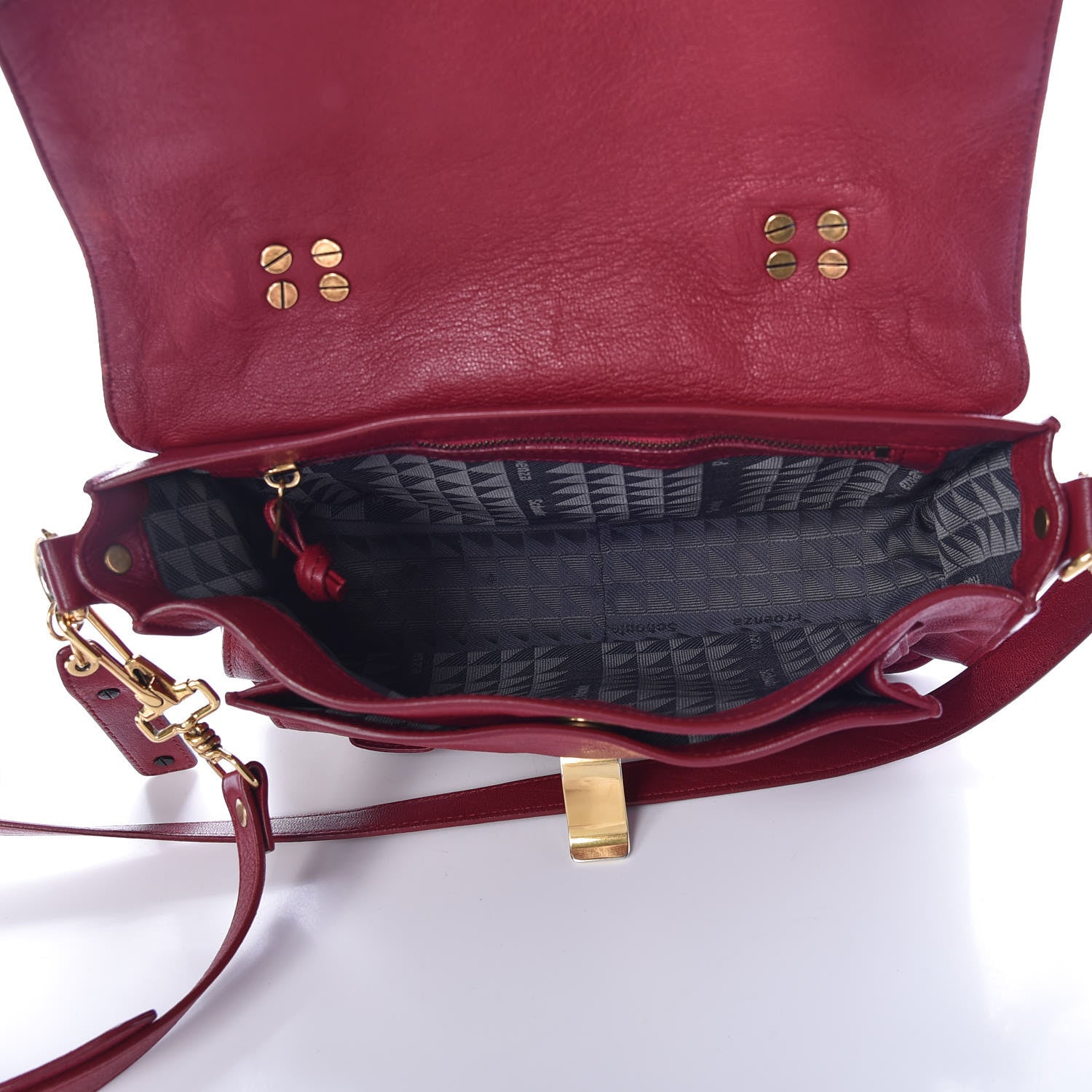 Proenza Schouler Lambskin Tiny PS1 Satchel Chianti 5 of 10