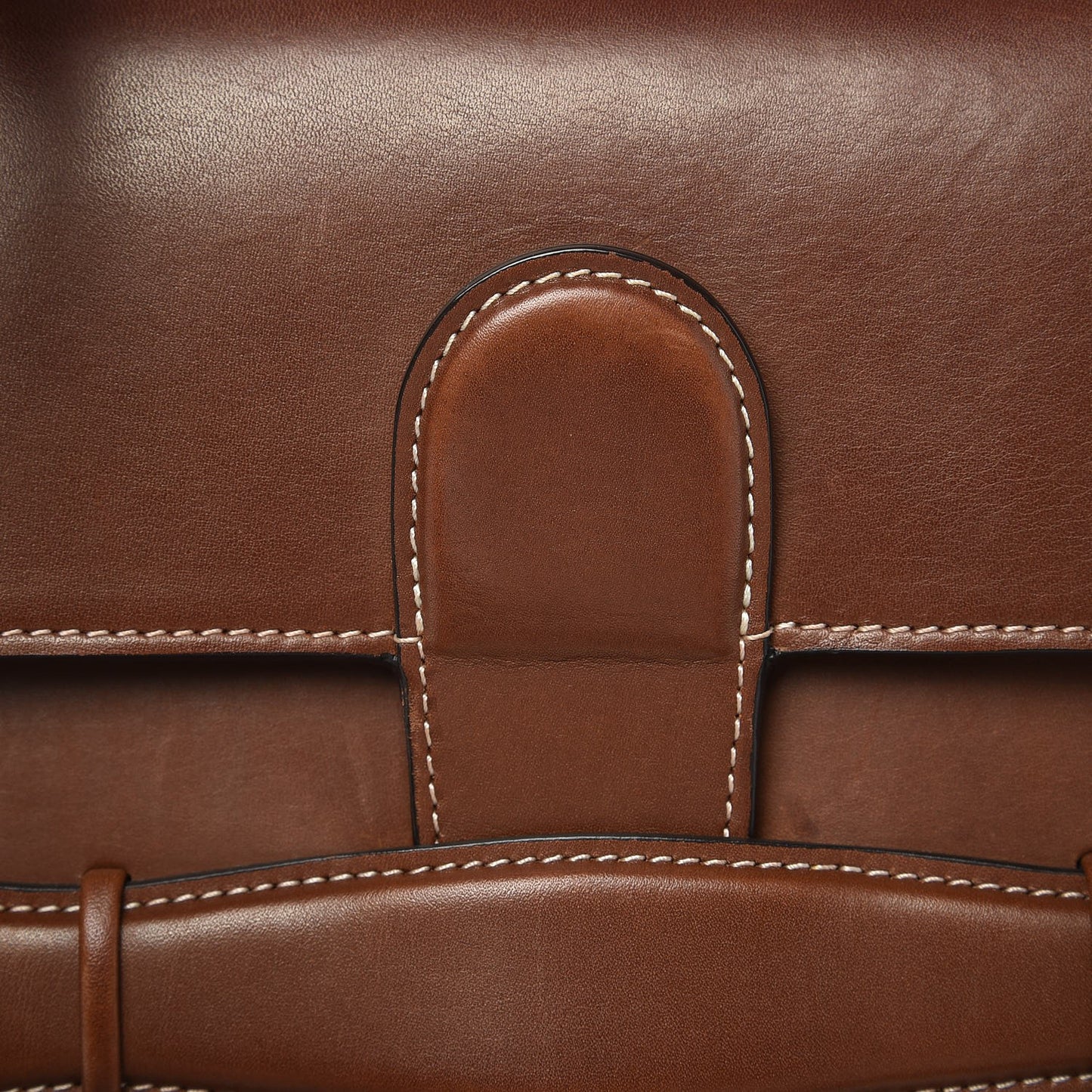 Natural Calfskin Medium Symmetrical Bag Chestnut