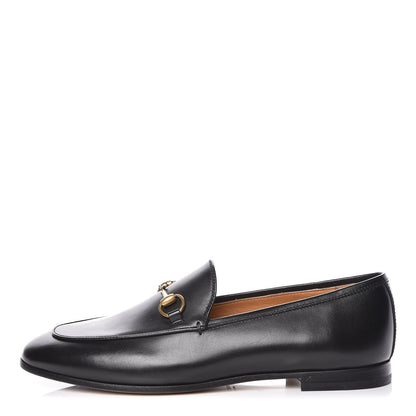 Gucci Calfskin Womens Jordaan Loafers 38 Black 1 of 9
