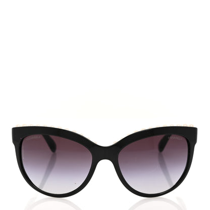Chanel Freshwater Cultured Pearl Butterfly Sunglasses 6040-H Black 2 of 9