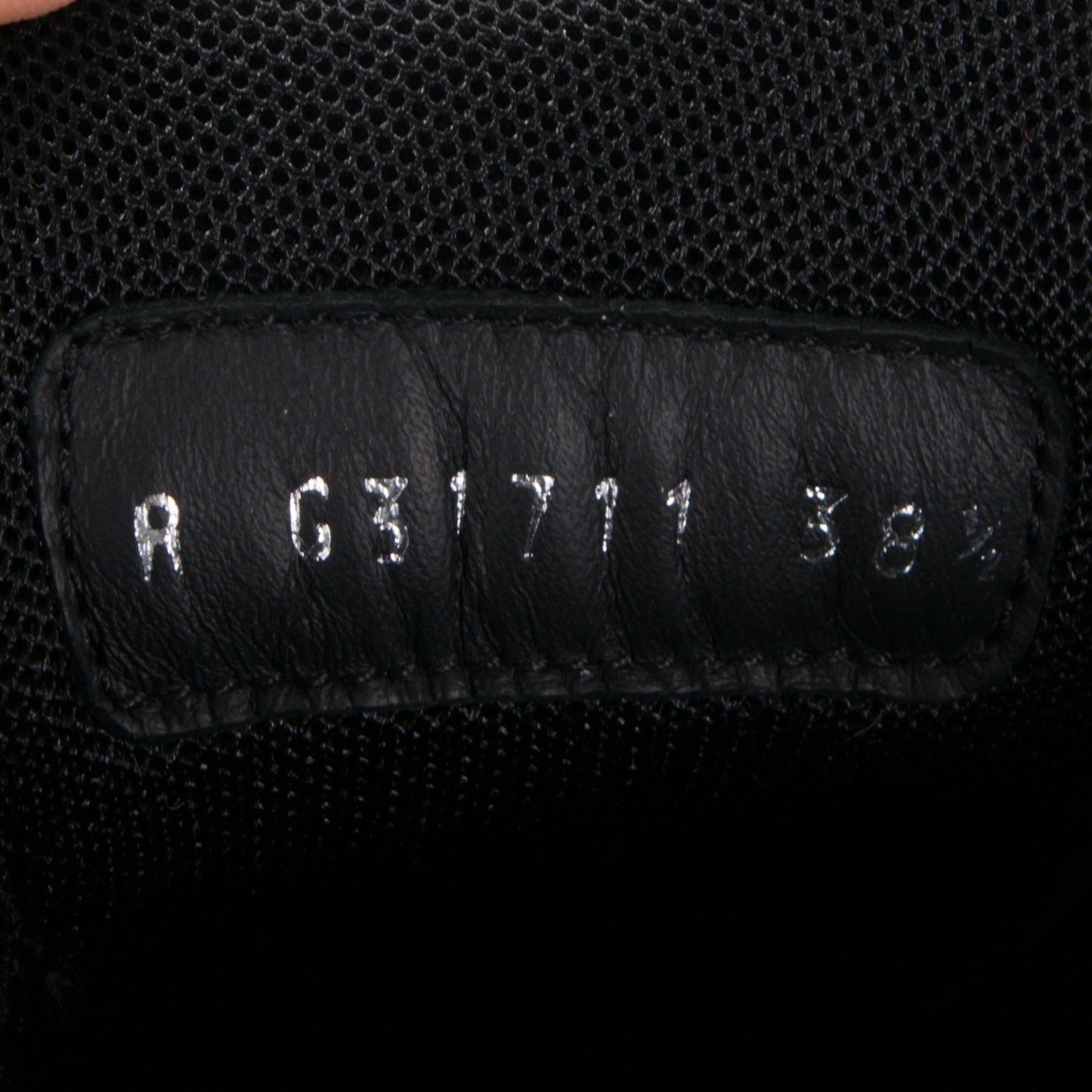Calfskin CC Sneakers 38.5 Black White