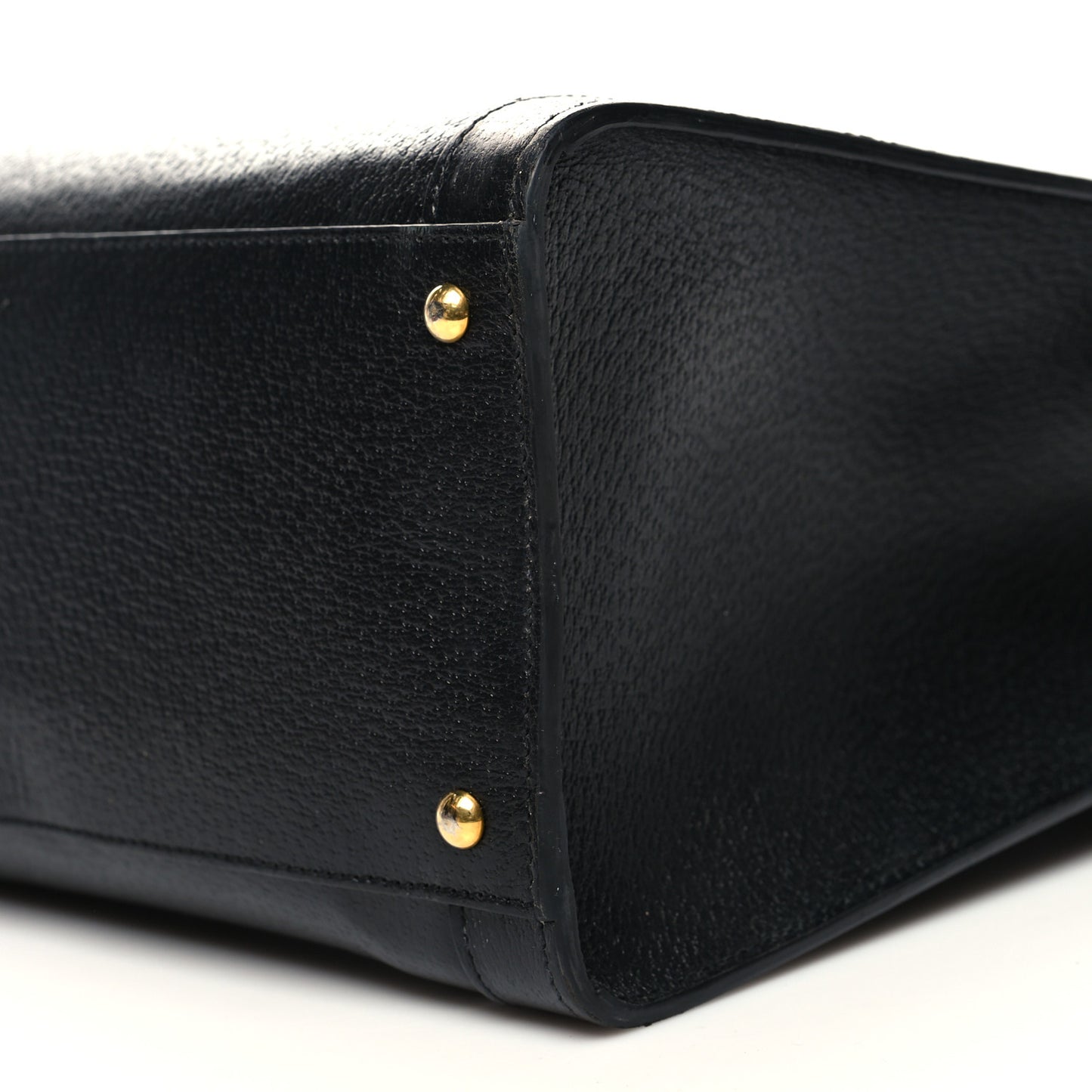 Textured Dollar Calfskin Web Medium Diana Tote Bag Black Dusty Grey