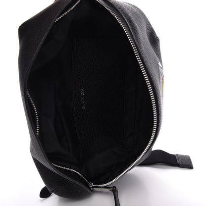 Burberry Grainy Calfskin Logo Graphic Sonny Bum Bag Black 5 of 9