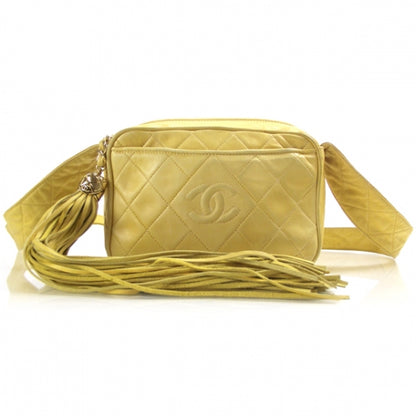 Chanel Lambskin Tassel Bag Yellow 1 of 13