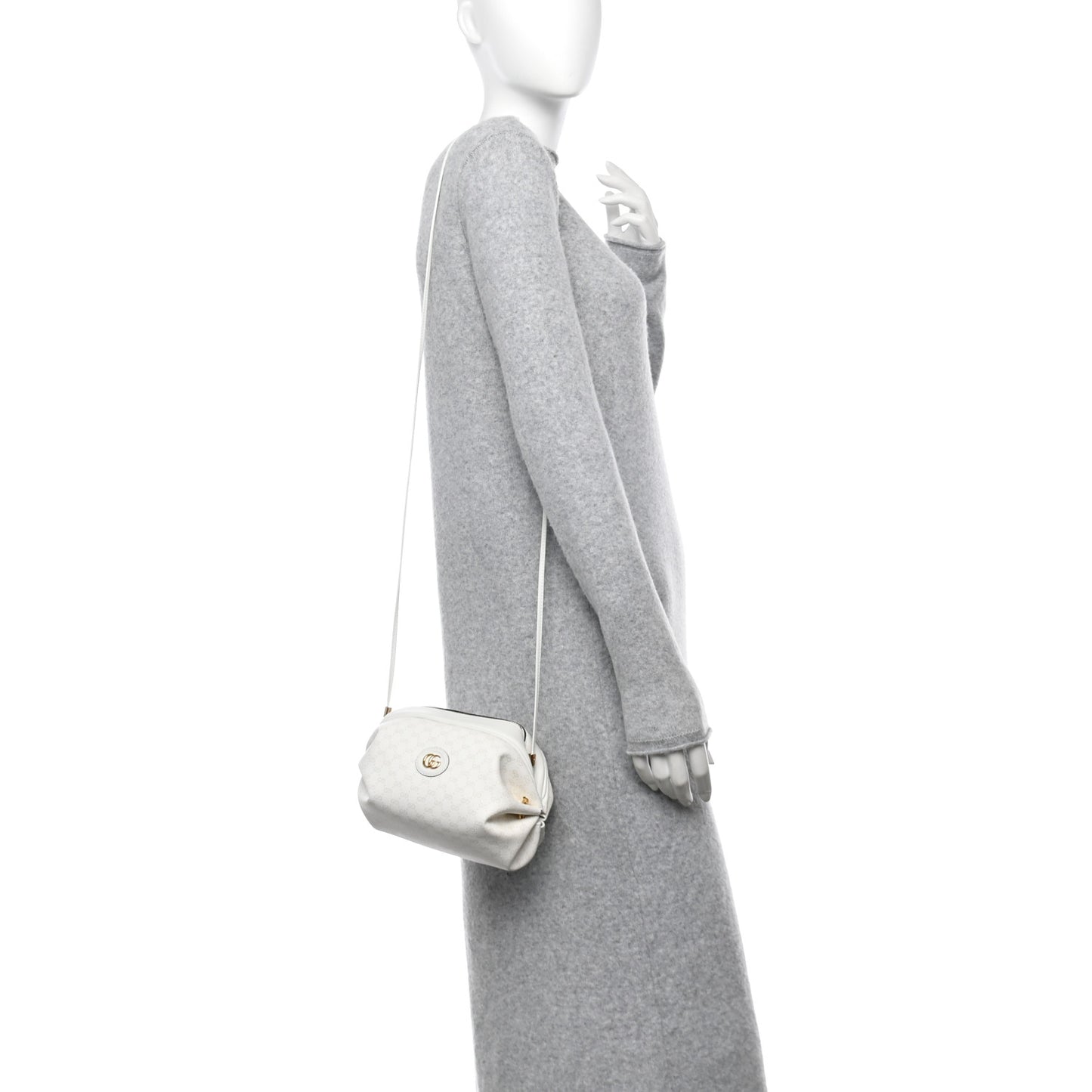 Mini Vintage GG Supreme Monogram GG New Candy Crossbody Great White