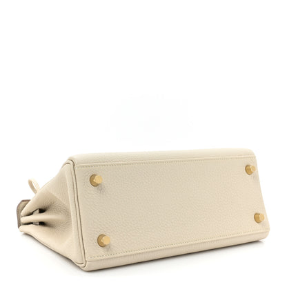 Hermes Togo Kelly Retourne 25 Craie 4 of 8