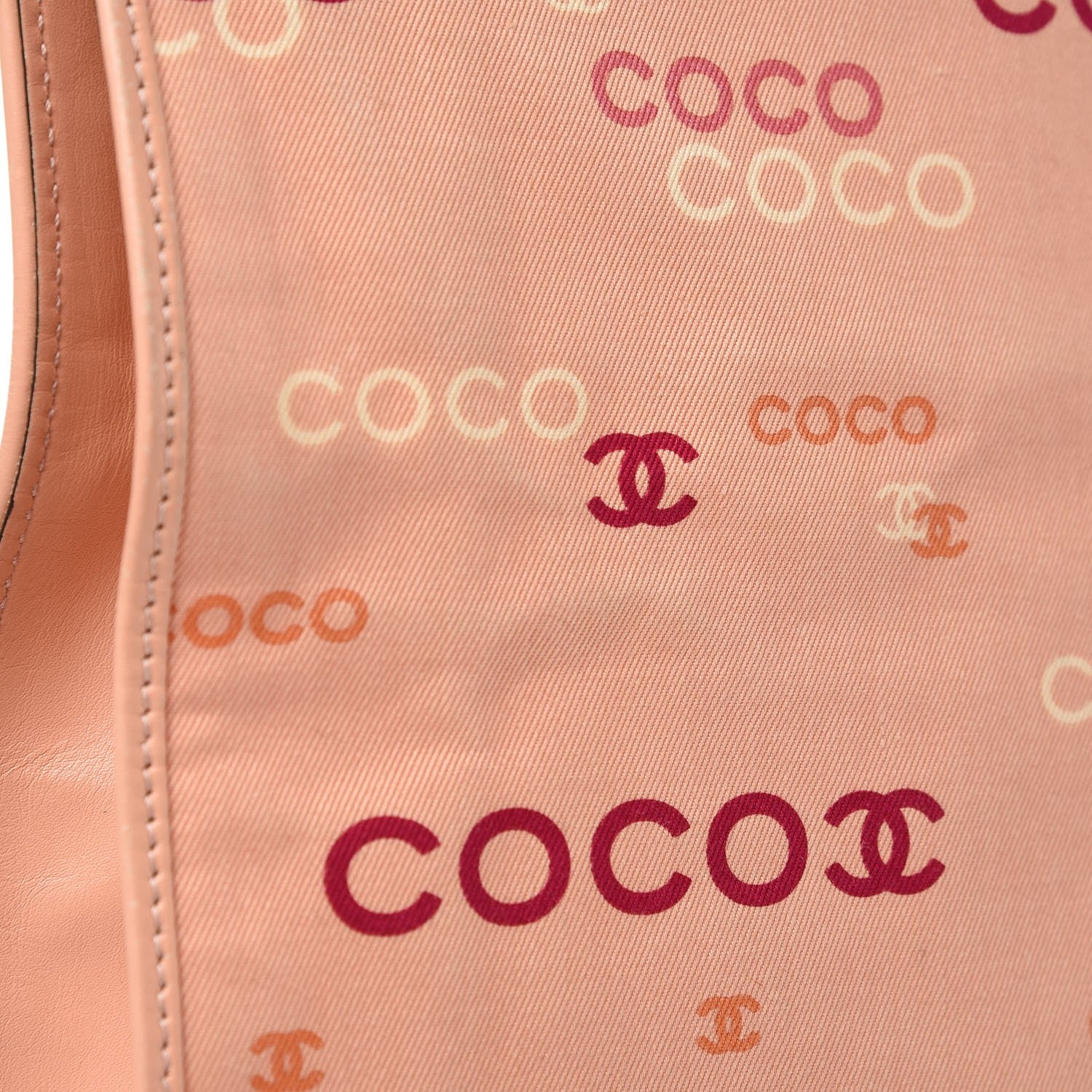 Chanel Canvas Coco Shopping Tote Pink 12 of 14