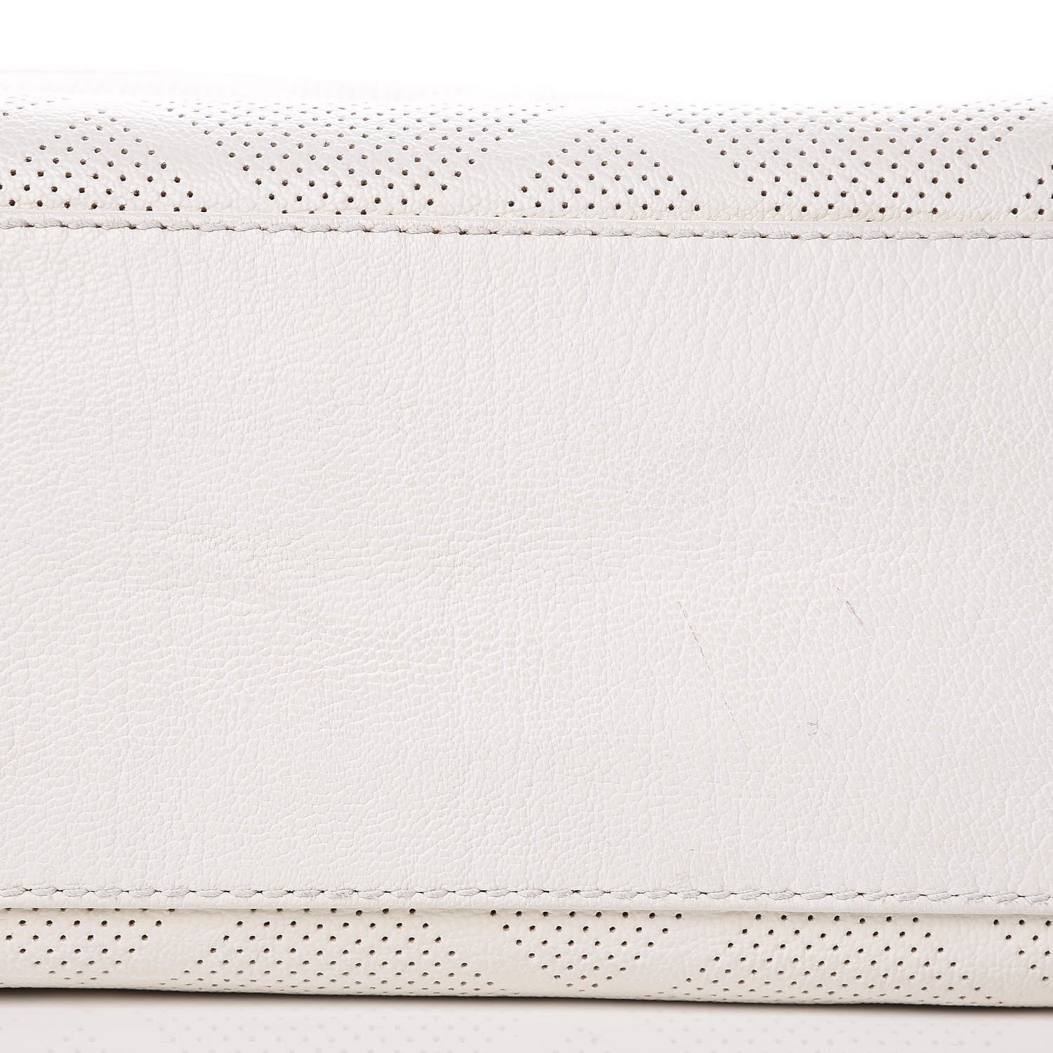 Chanel Goatskin Perforated Large CC Tote White 23 of 29