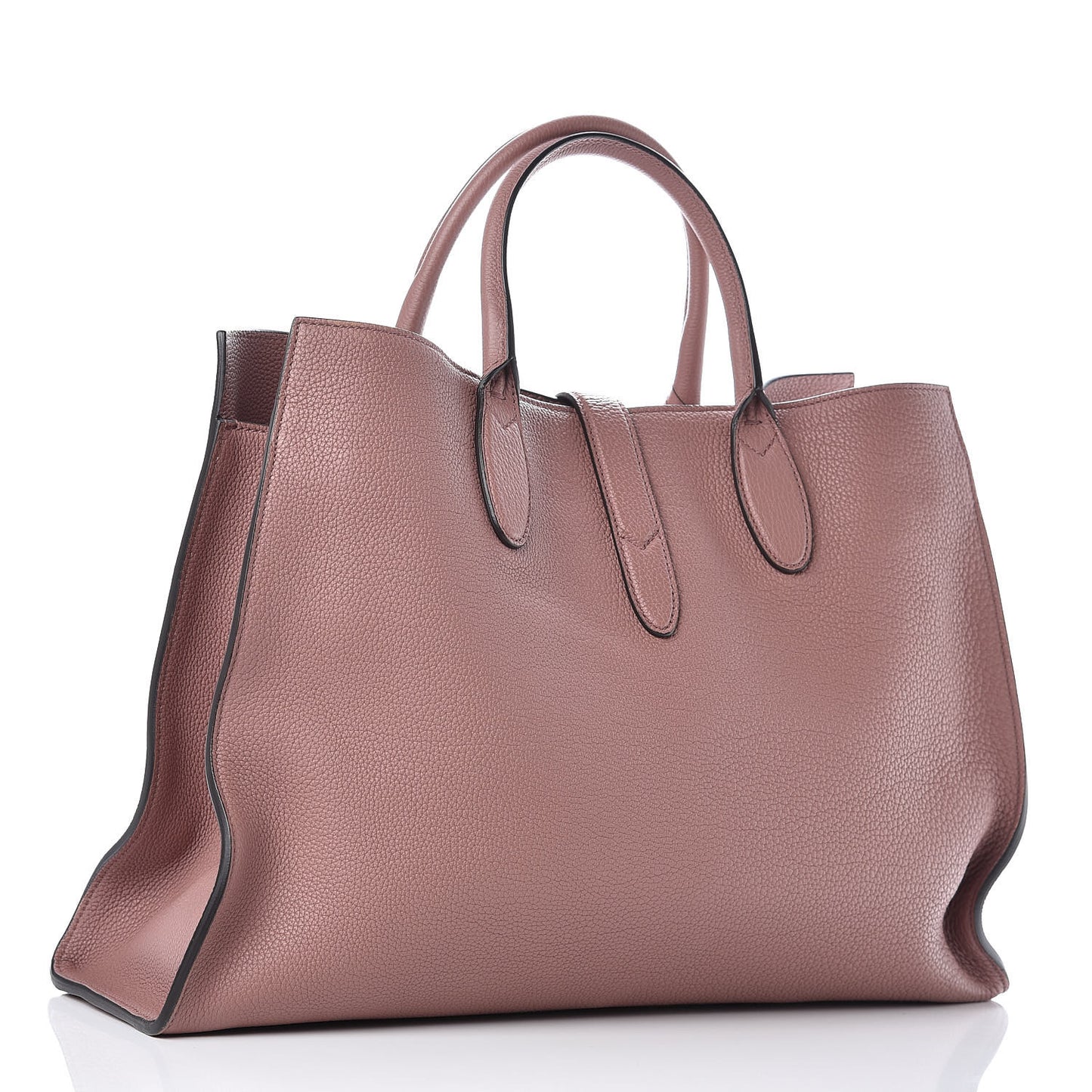 Soft Calfskin Medium Jackie Top Handle Bag Antique Rose