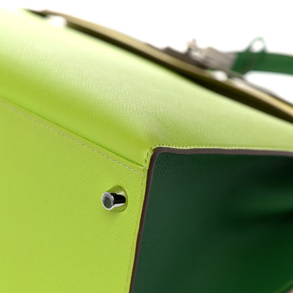 Hermes Epsom Horseshoe Kelly Sellier 35 Vert Bengale Kiwi Lime 12 of 22