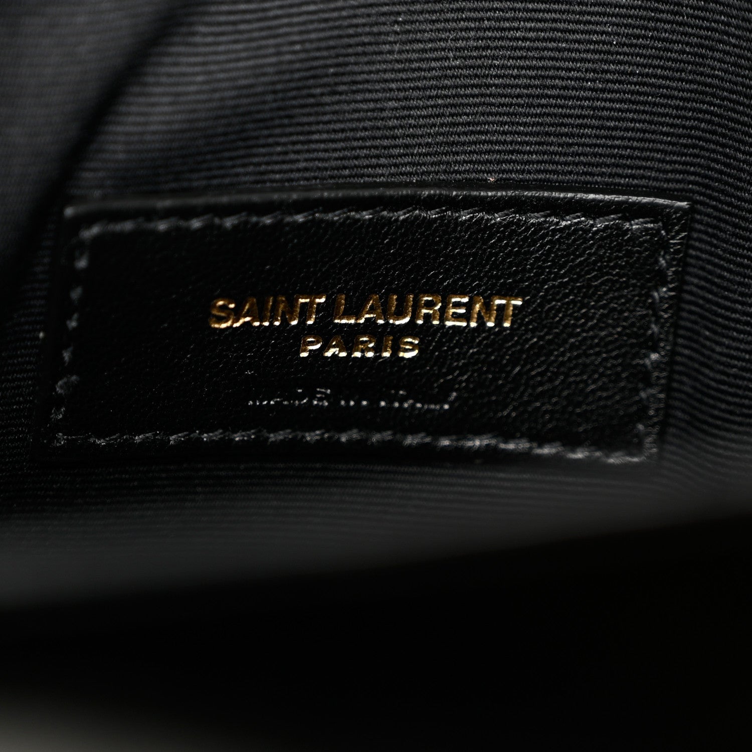 Saint Laurent Smooth Shiny Calfskin Monogram Uptown Pouch Black 5 of 7