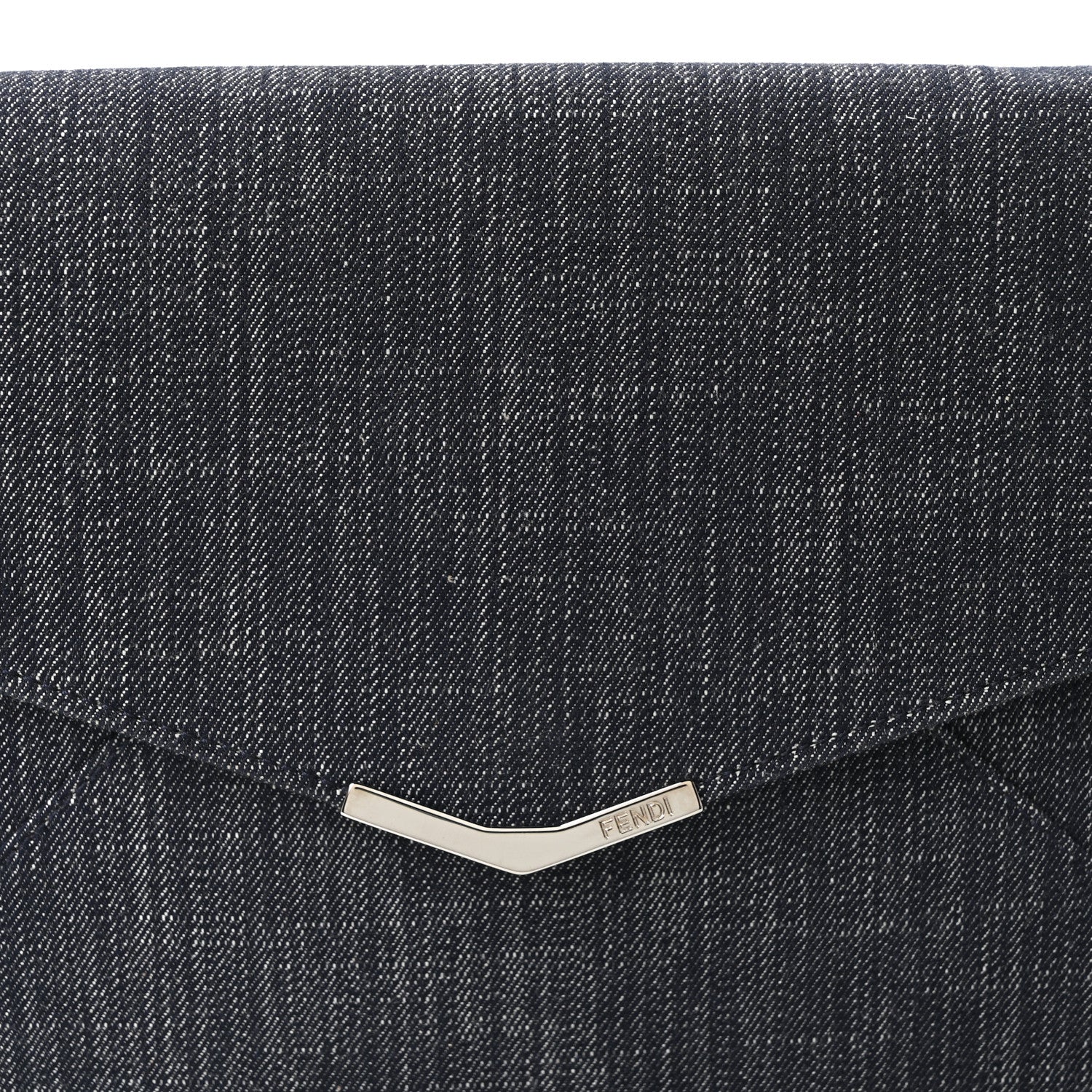 Fendi Denim 2Jours Clutch Blue Black 1851648 – FASHIONPHILE
