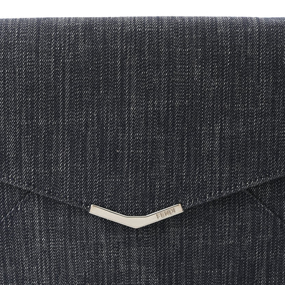 Fendi Denim 2Jours Clutch Blue Black 8 of 10
