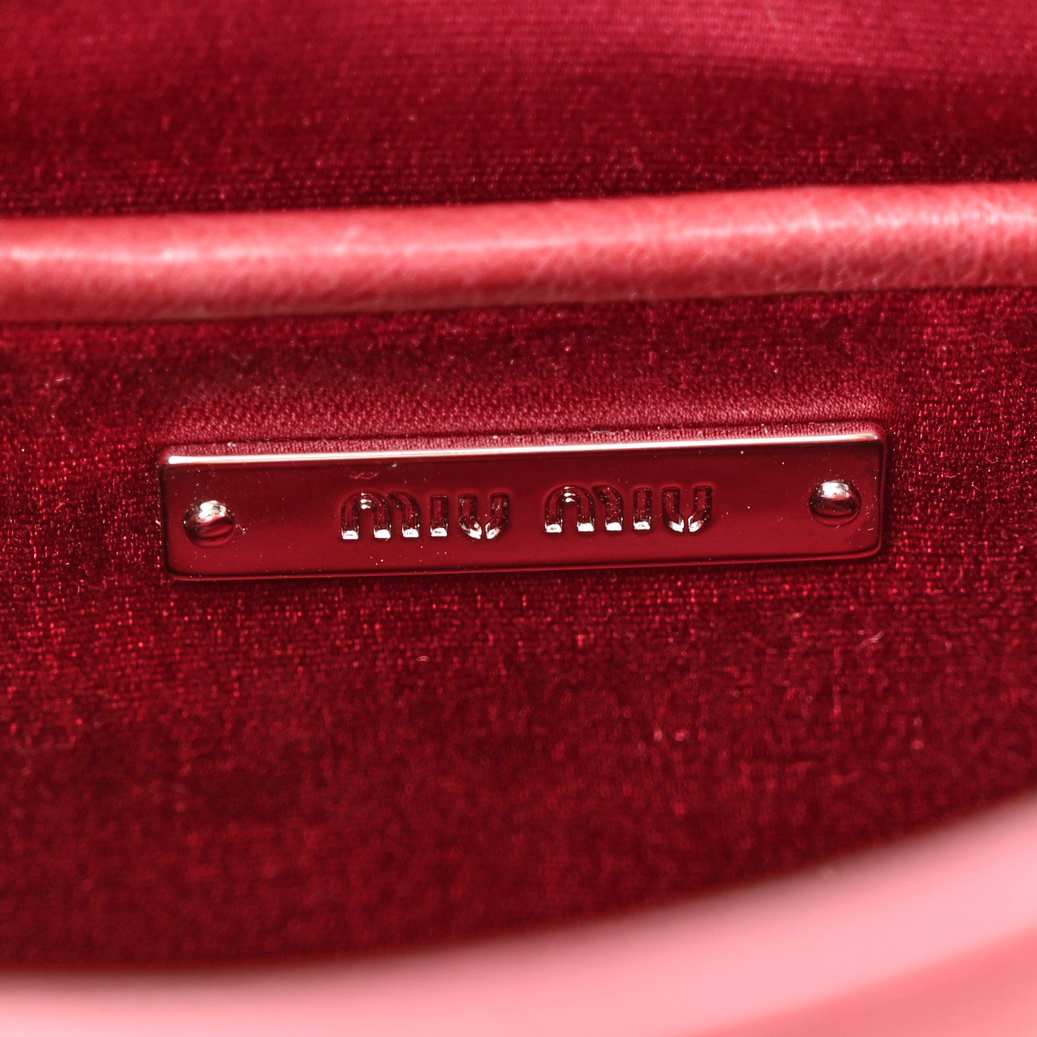 Miu Miu Vitello Shine Crossbody Bruyere 6 of 17