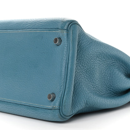 Hermes Taurillon Clemence Kelly Retourne 35 Blue Jean 10 of 23