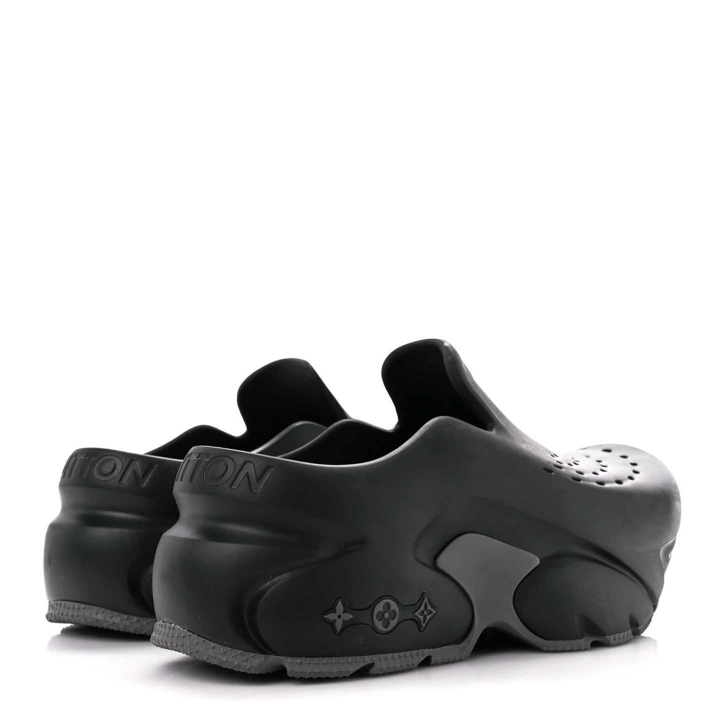 Rubber Mens Shark Clogs 7 8 Black