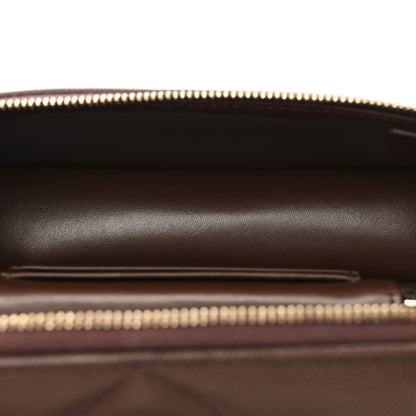 Chanel Caviar Quilted Top Handle Slim Vanity With Chain Dark Brown 5 of 10