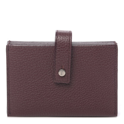 Saint Laurent Grained Calfskin Accordion Wallet Bordeaux 1 of 7