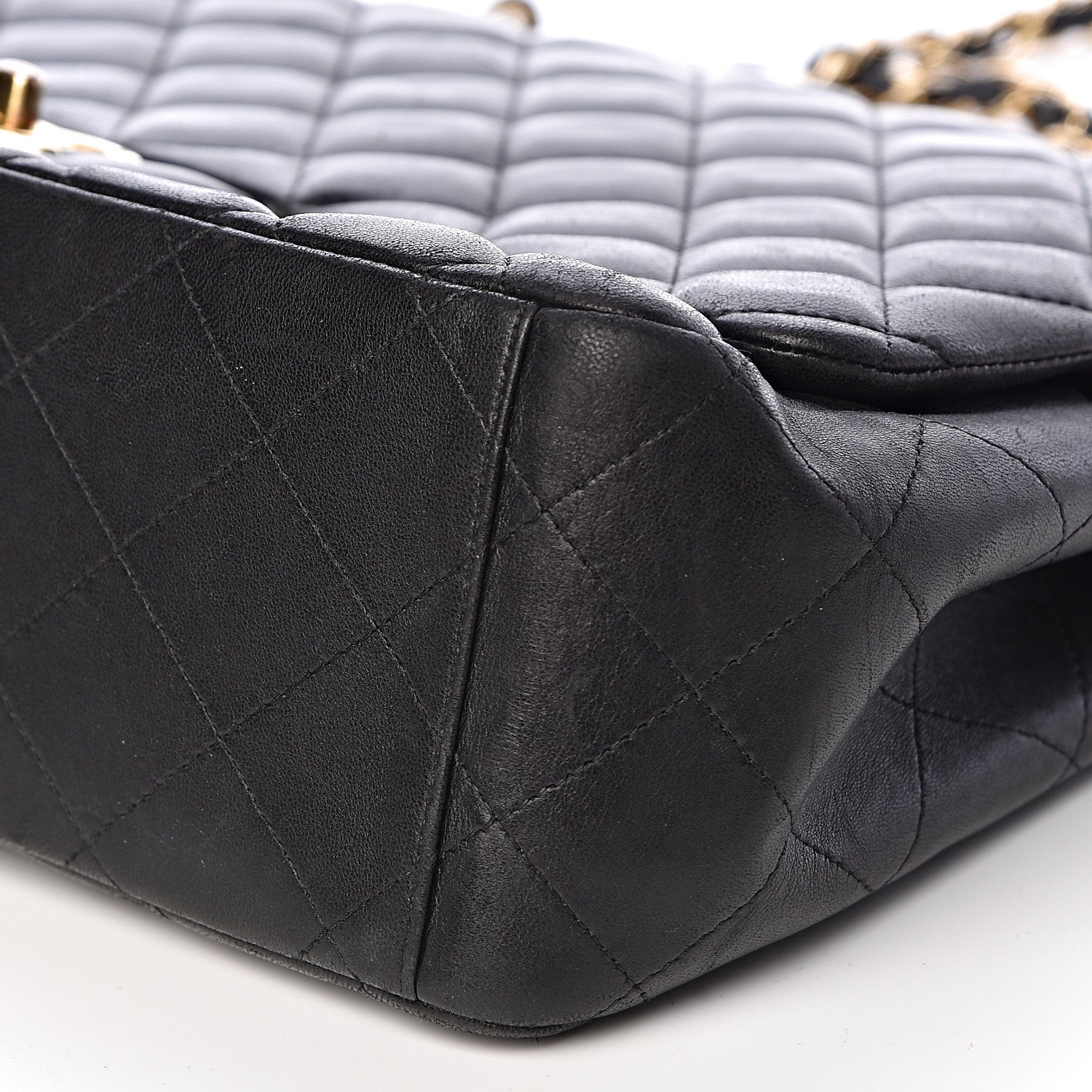 Chanel Lambskin Quilted Maxi Double Flap Black 9 of 10