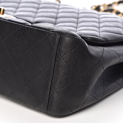 Chanel Lambskin Quilted Maxi Double Flap Black 9 of 10