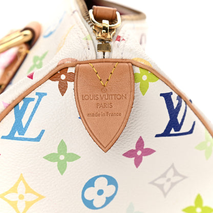 Louis Vuitton Monogram Multicolor Speedy 30 White 6 of 14