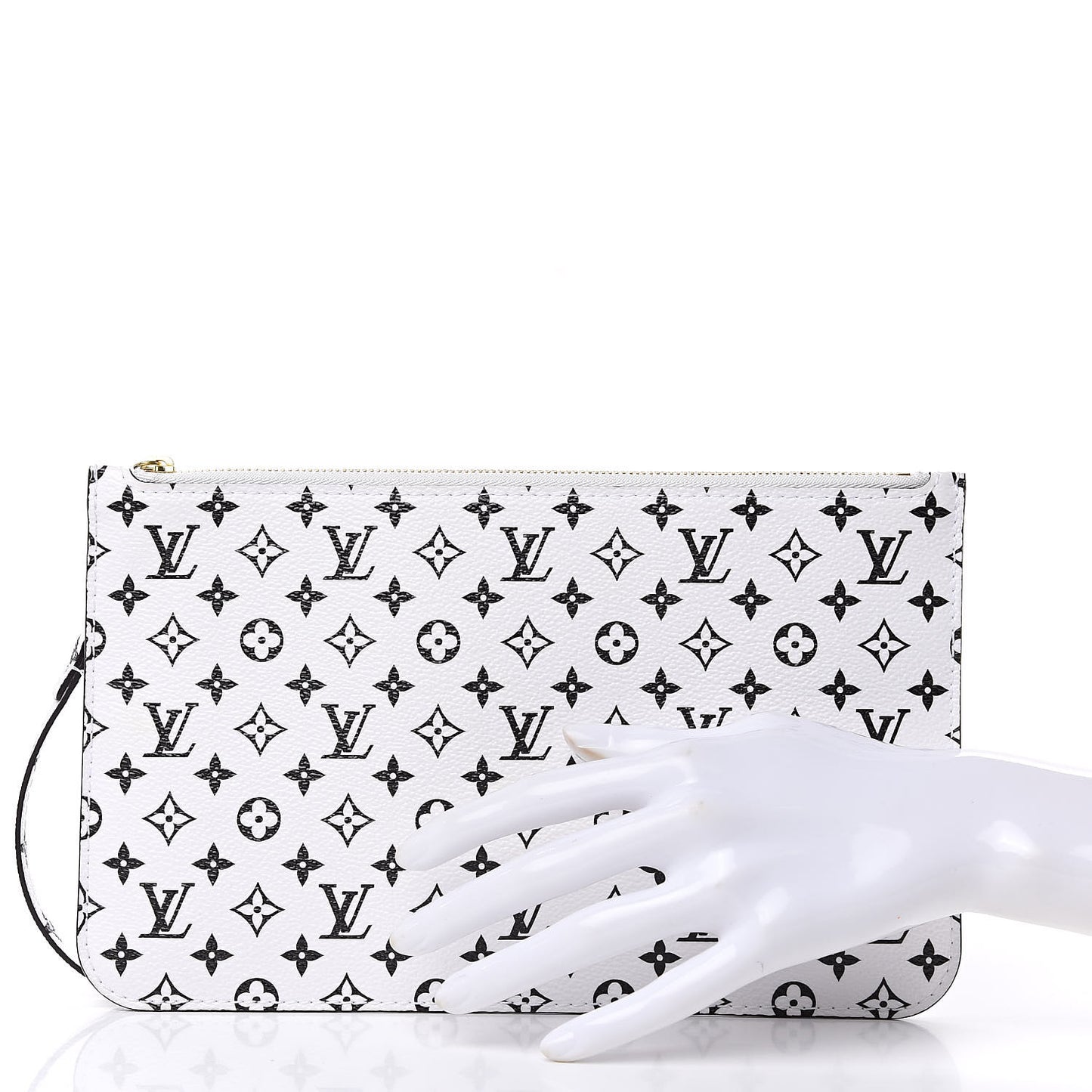 Monogram Giant Neverfull MM GM Pochette White