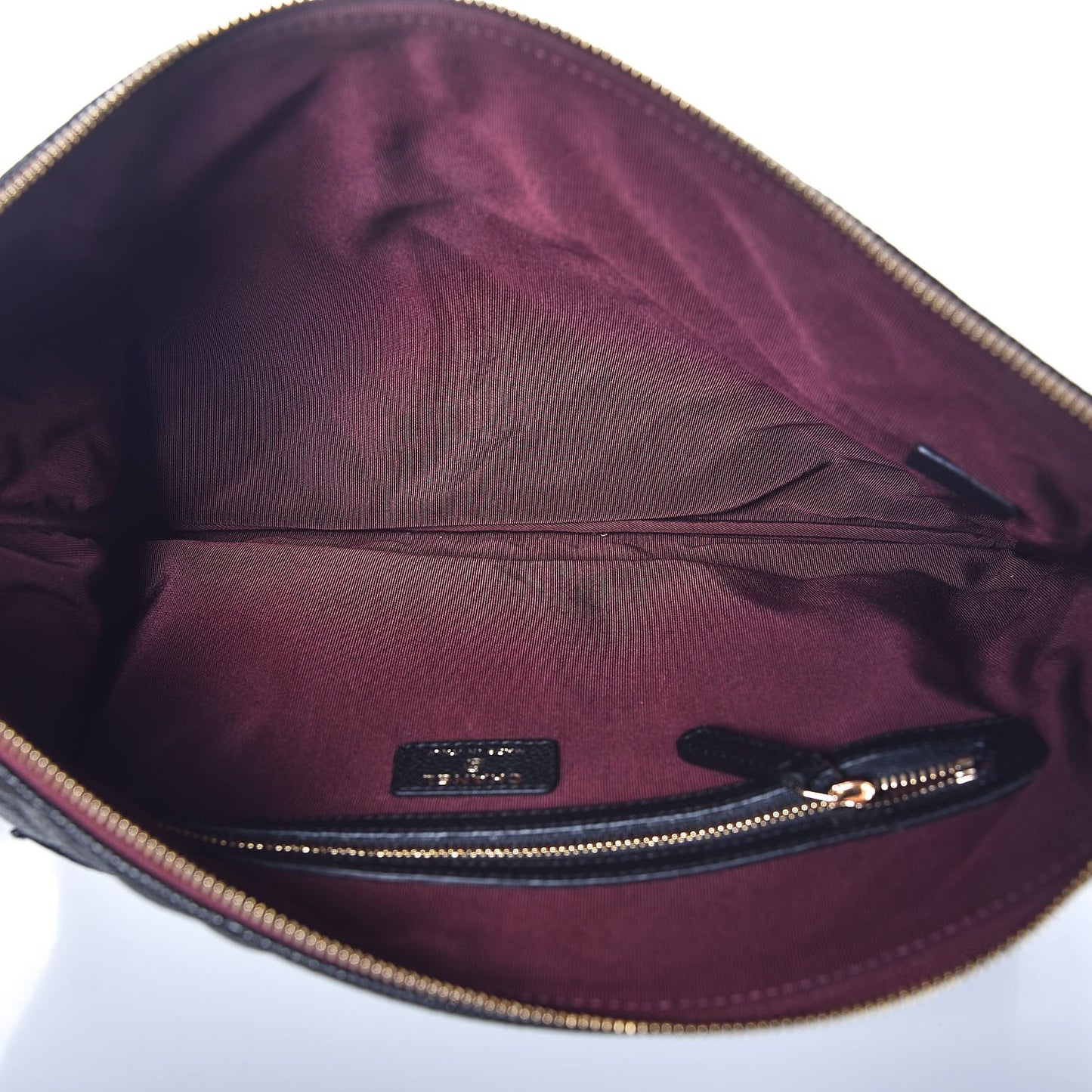 Caviar Quilted Large Cosmetic Case Black
