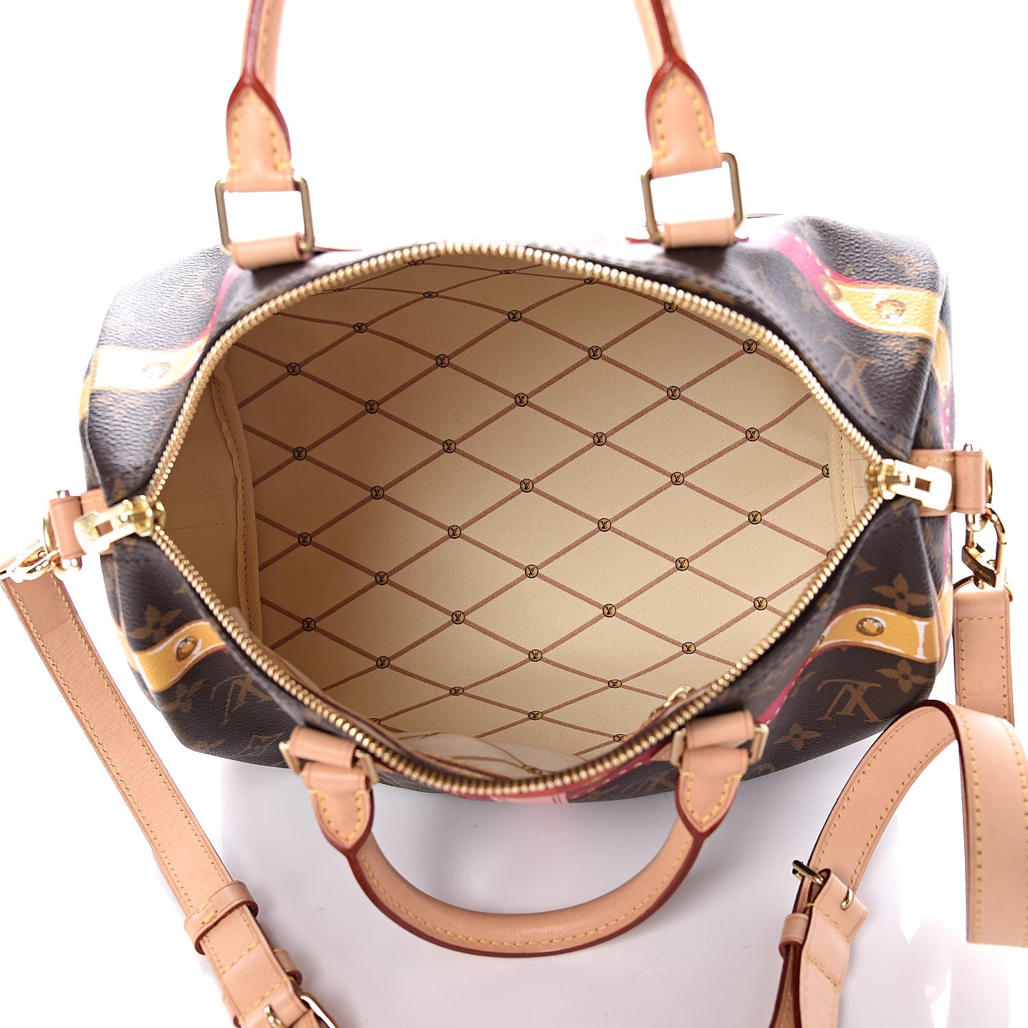Louis Vuitton Monogram Summer Trunks Speedy Bandouliere 30 5 of 11
