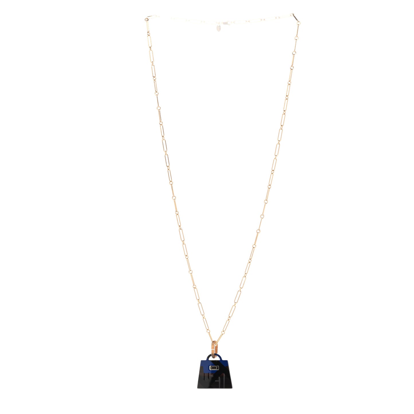 Amulette Laquee Kelly Pendant Necklace Soir