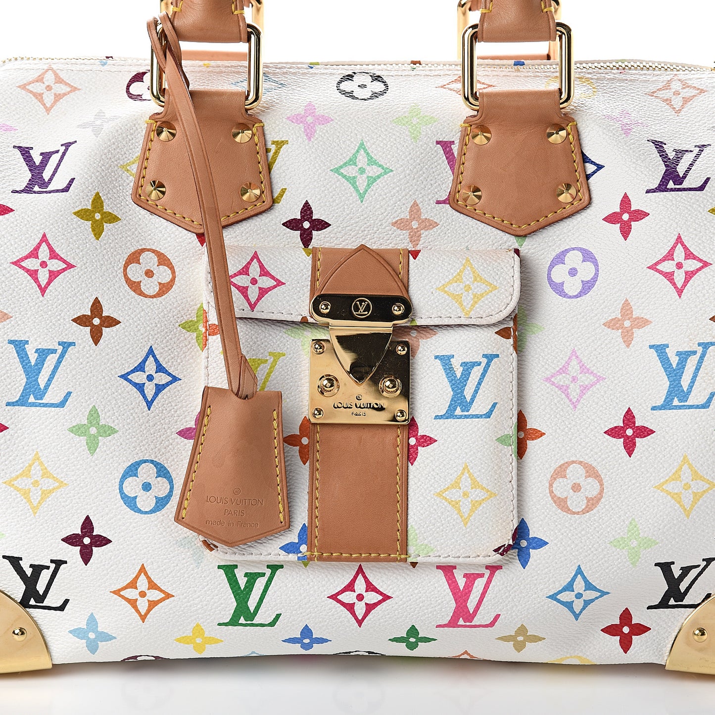 Monogram Multicolor Speedy 30 White