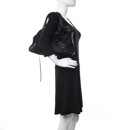 Balenciaga Pony Hair Silver Classic Hardware City Black 2 of 14