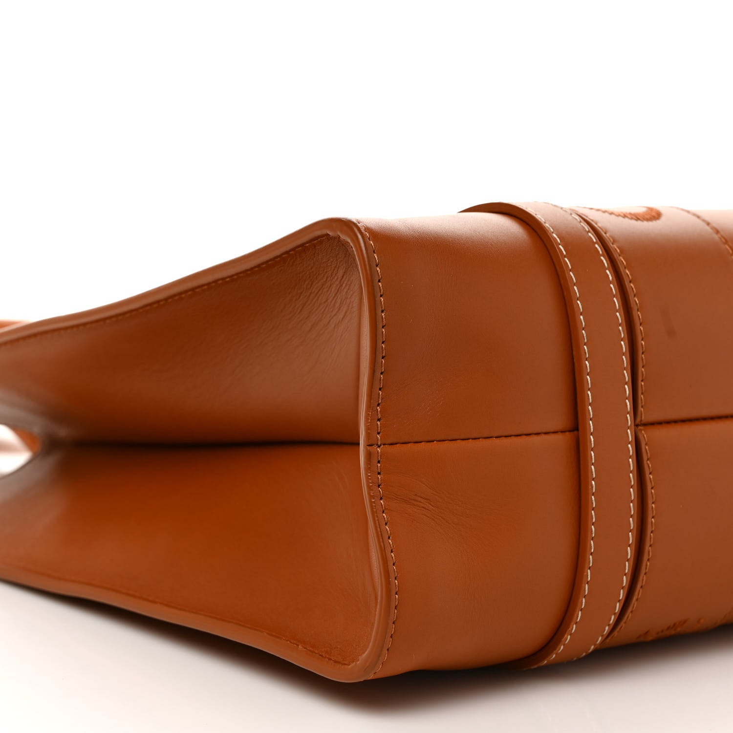 Chloe Calfskin Medium Woody Tote Caramel 8 of 9